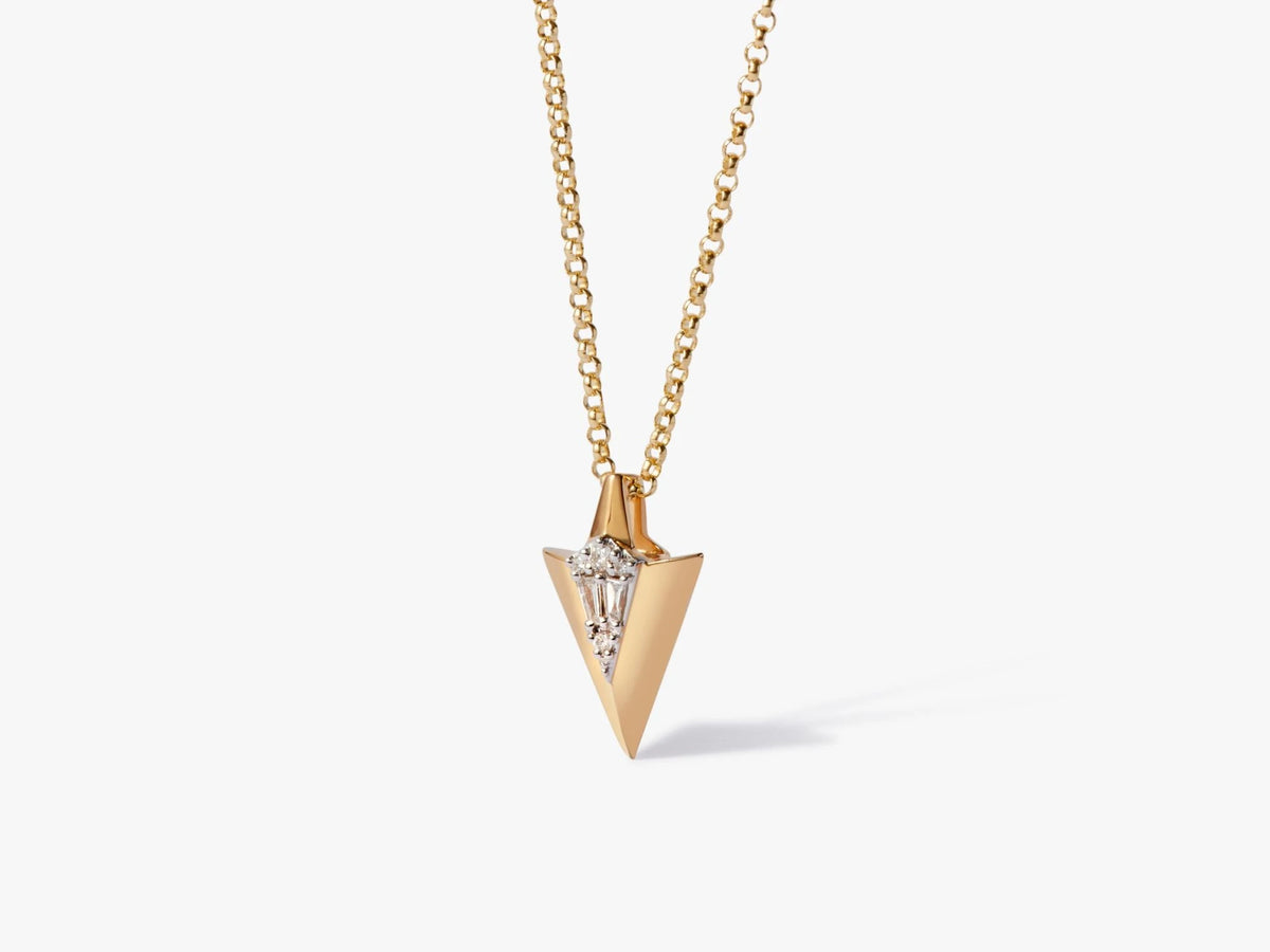 Flight 18k Yellow Gold Arrow Necklace