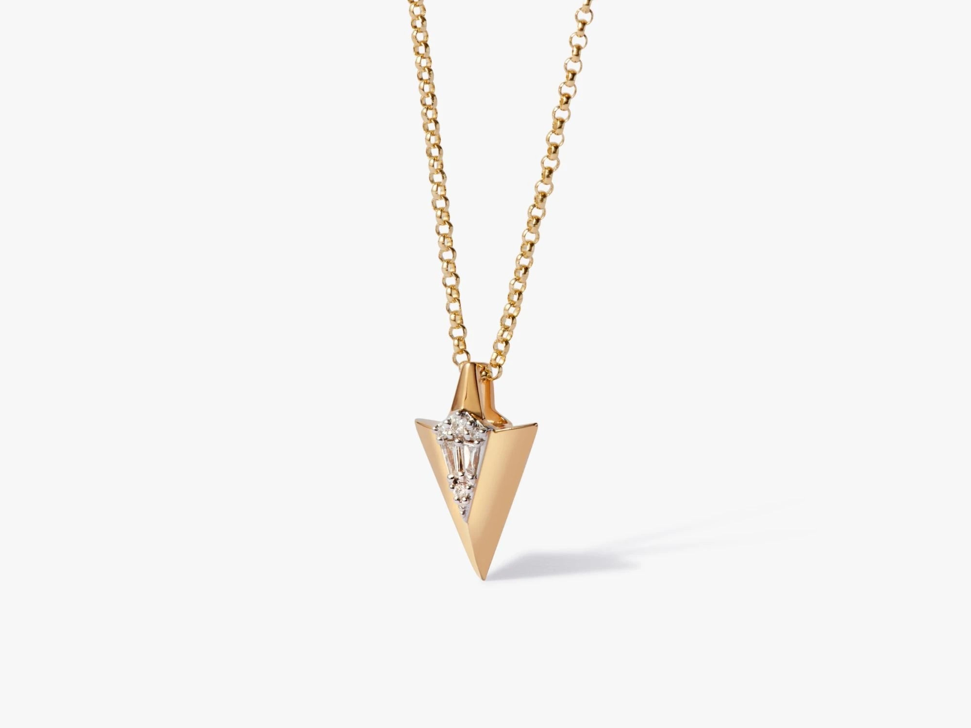 Flight 18k Yellow Gold Arrow Necklace