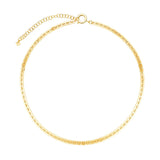 Short Yellow Gold Foundation Chain Necklace