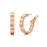 Alma Dos Rios Diamond Hoop Earrings