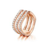 Rio Diamond Triple Band Ring