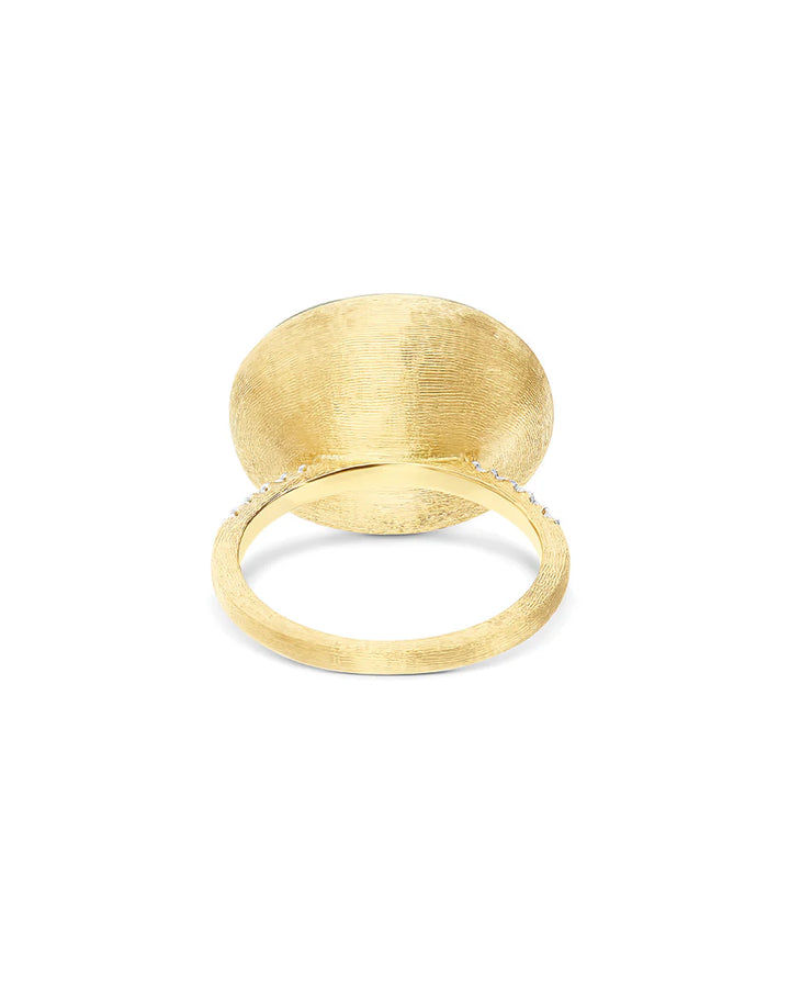 "Boules" Gold and Pavé Diamonds Ring (Large)