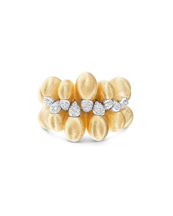 "Trasformista" Gold Drops and Diamond Ring
