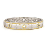 Mixed Metal Ogee Bangle