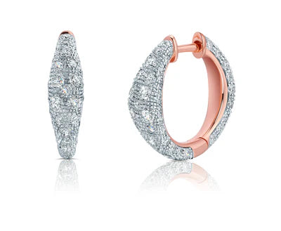 Diamond Bahia Hoop Earrings