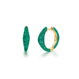 Emerald Bahia Hoop Earrings