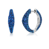 Blue Sapphire Bahia Hoop Earrings