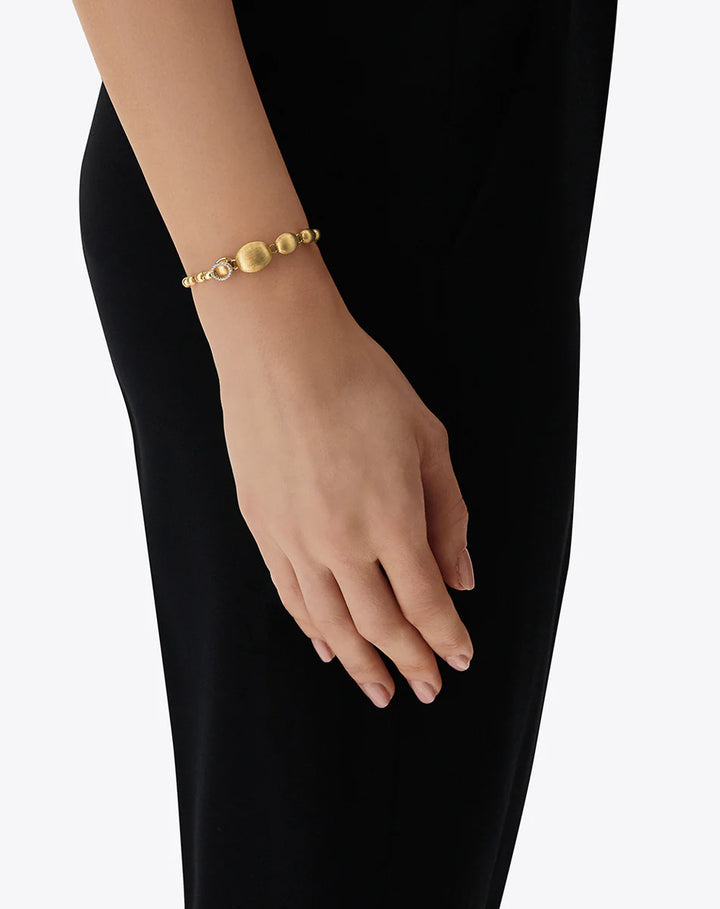 "Ivy" Gold and Diamonds Slim Bracelet