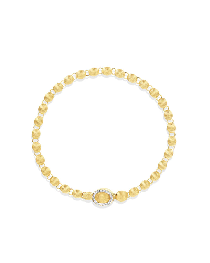 "Ivy" Gold and Diamonds Slim Bracelet