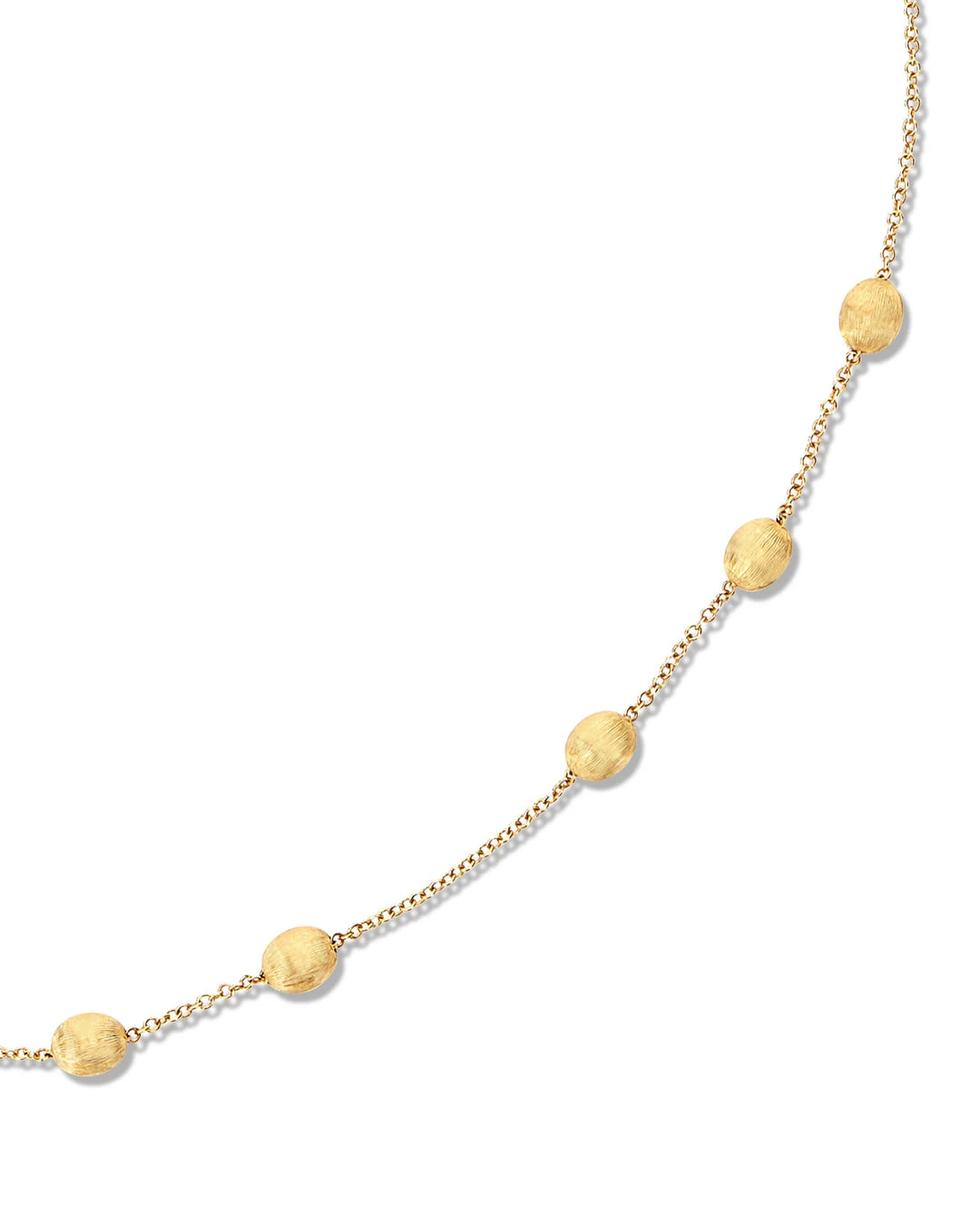 Soffio necklace collar, in engraved gold