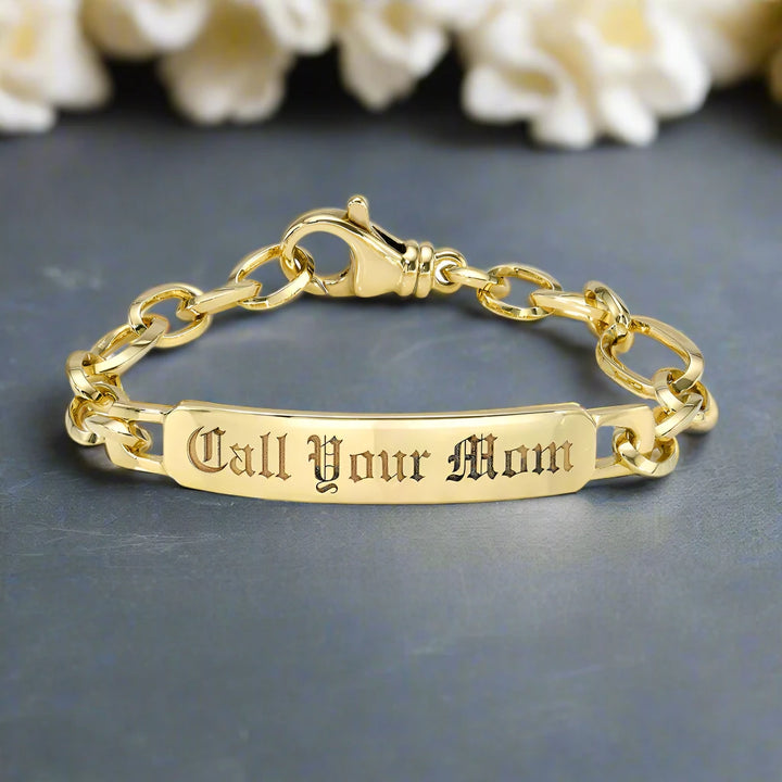 DRU Jewelry Call Your Mom ID Goddess Bracelet