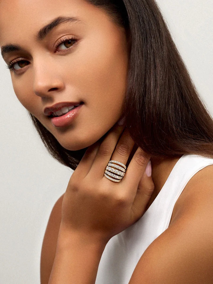 Melissa Kaye CLARA FIVE ROW RING