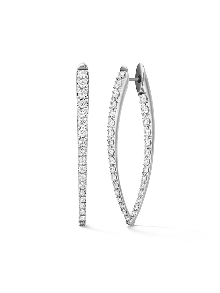 Melissa Kaye 18kw CRISTINA EARRING Large Full Diam