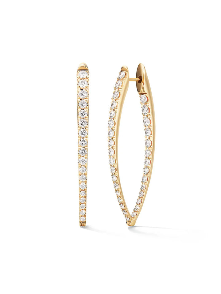 Melissa Kaye 18ky CRISTINA EARRING Large Full Diam