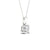1 CT Round Cut Lab Diamond 14K Gold Solitaire Pendant with Box Chain