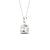 1 CT Round Cut Lab Diamond 14K Gold Solitaire Pendant with Box Chain