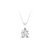 1 CT Round Cut Lab Diamond 14K Gold Solitaire Pendant with Box Chain