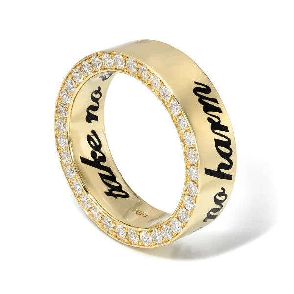 DRU Jewelry Diamond Do No Harm - Take No Shit Ring