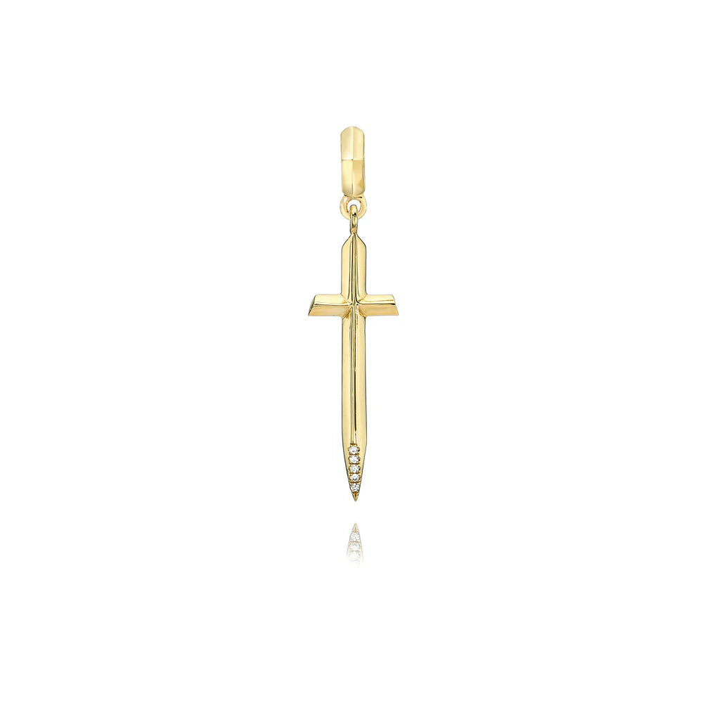 DRU Jewelry Diamond Dagger Charm