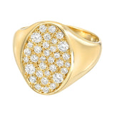 14k Galaxy Signet with Diamonds