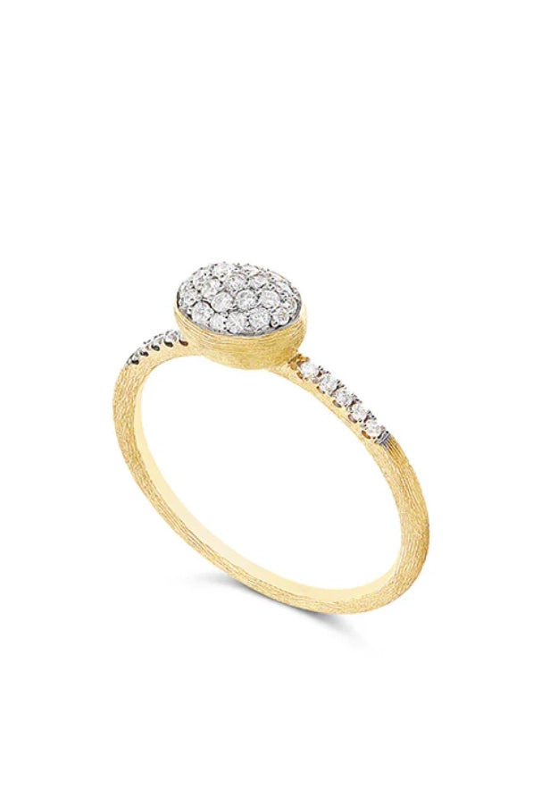 "Élite" Diamond and Gold Romantic Engagement ring (baby)