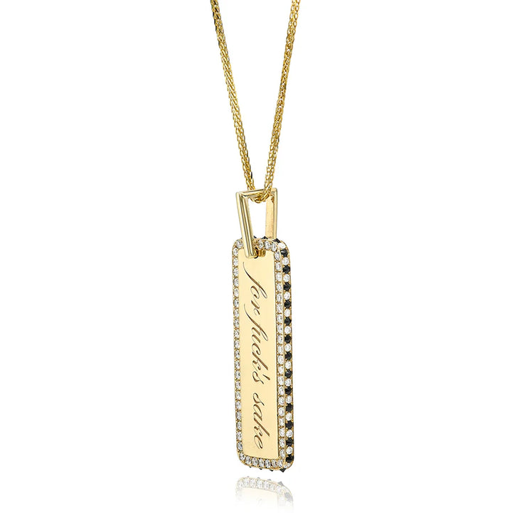DRU Jewelry Spiked For Fuck's Sake Memento Tag