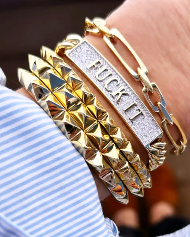 DRU Jewelry Diamond Fuck It ID Bracelet
