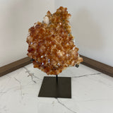 Orange Citrine on Black Stand