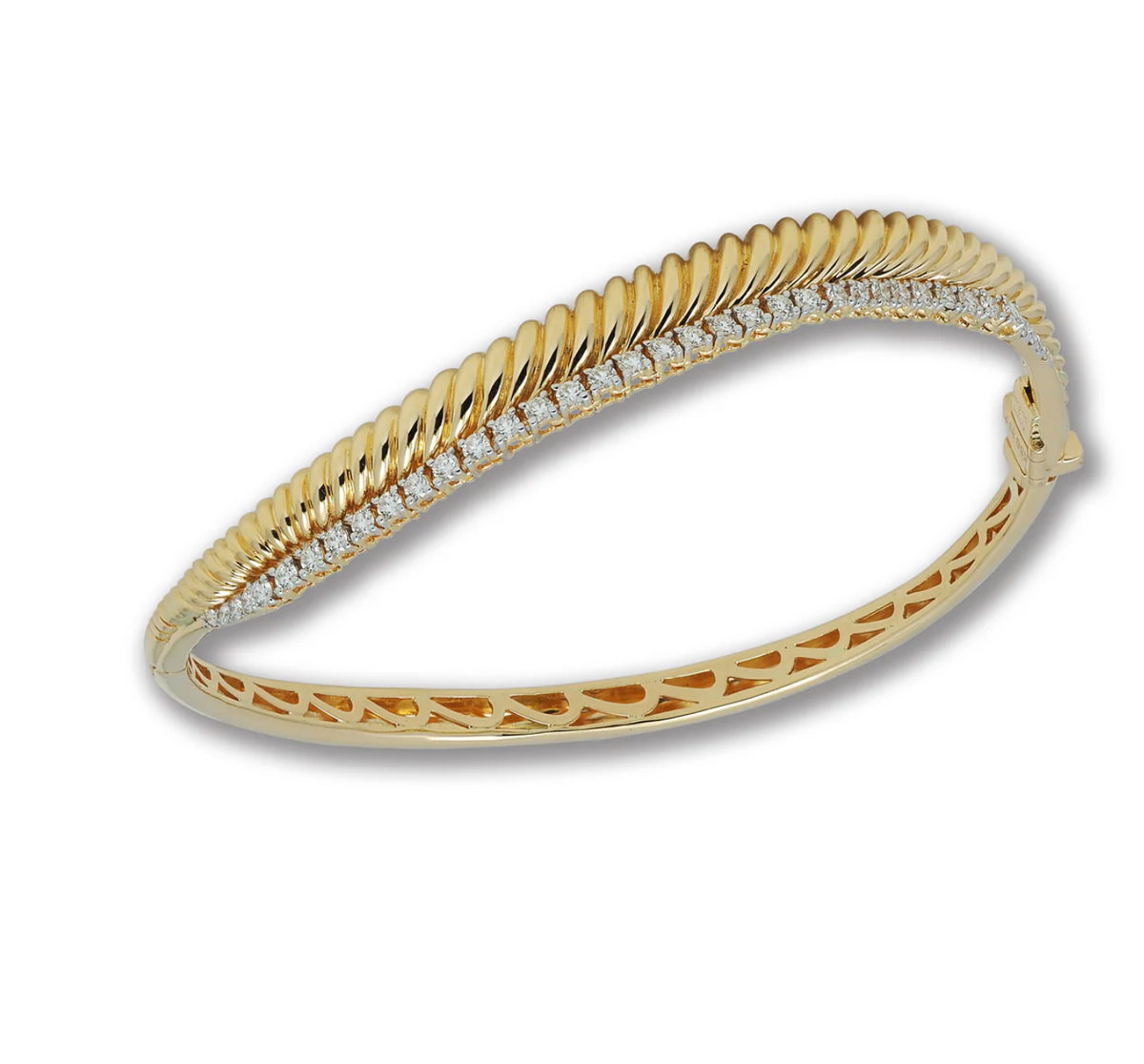 Kavant &amp; Sharart Talay Ripples Duo Diamond Bangle