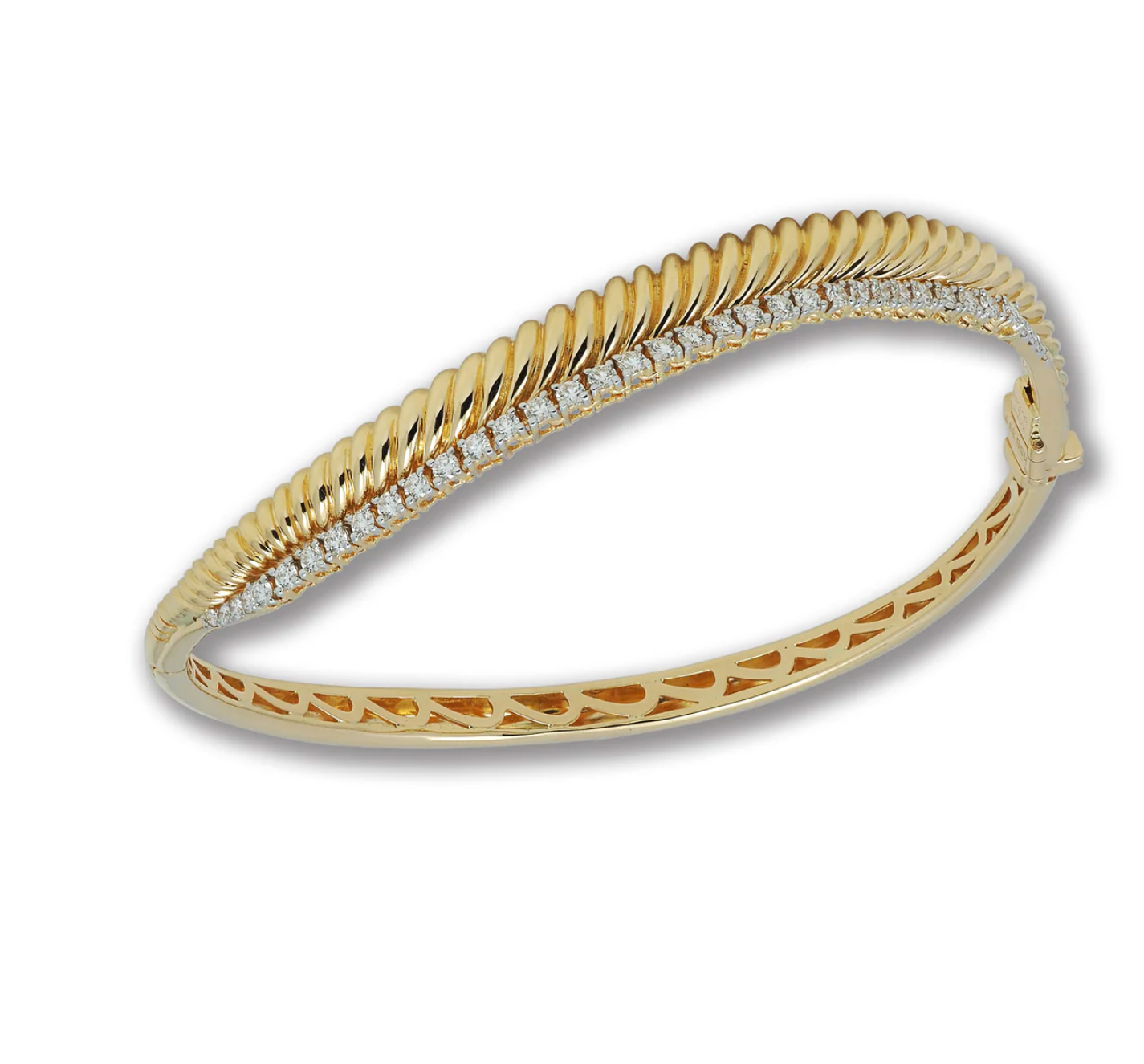 Kavant & Sharart Talay Ripples Duo Diamond Bangle