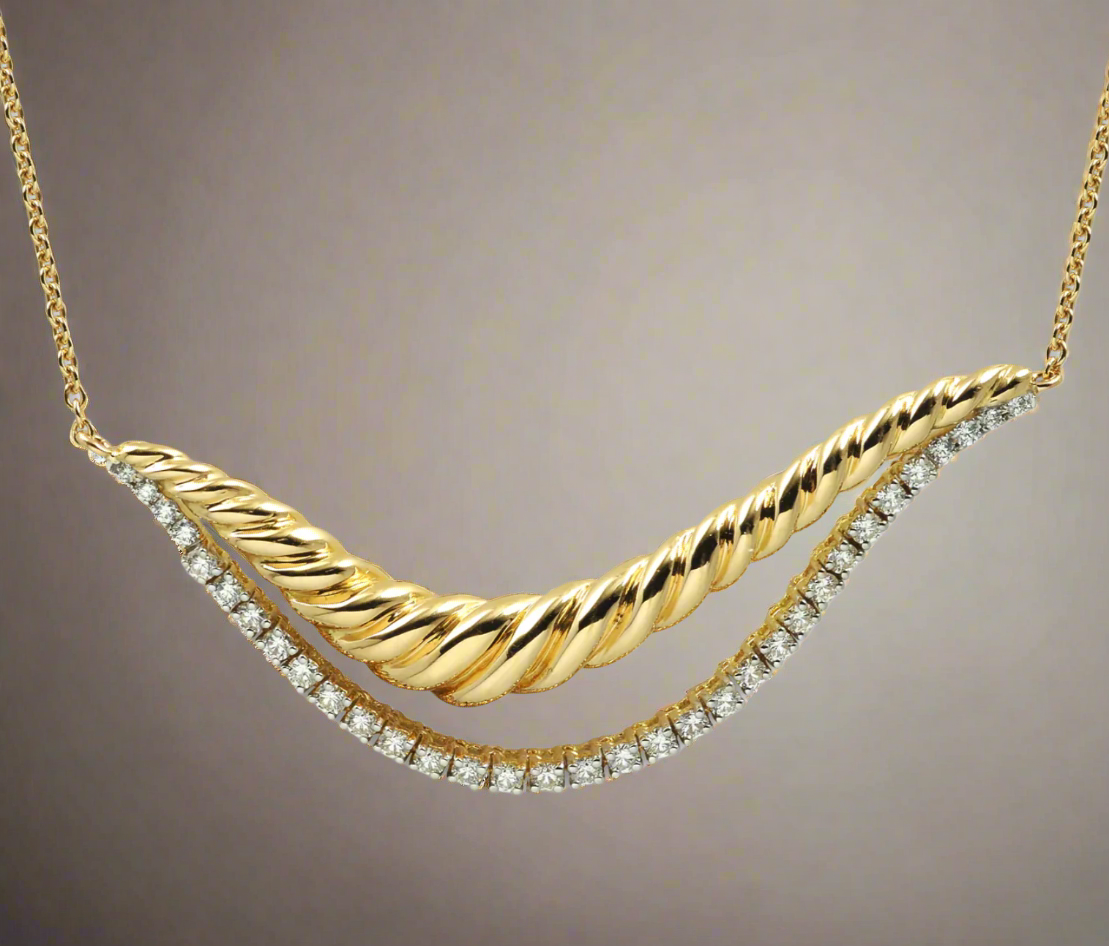 Kavant & Sharart Talay Ripples Diamond Necklace