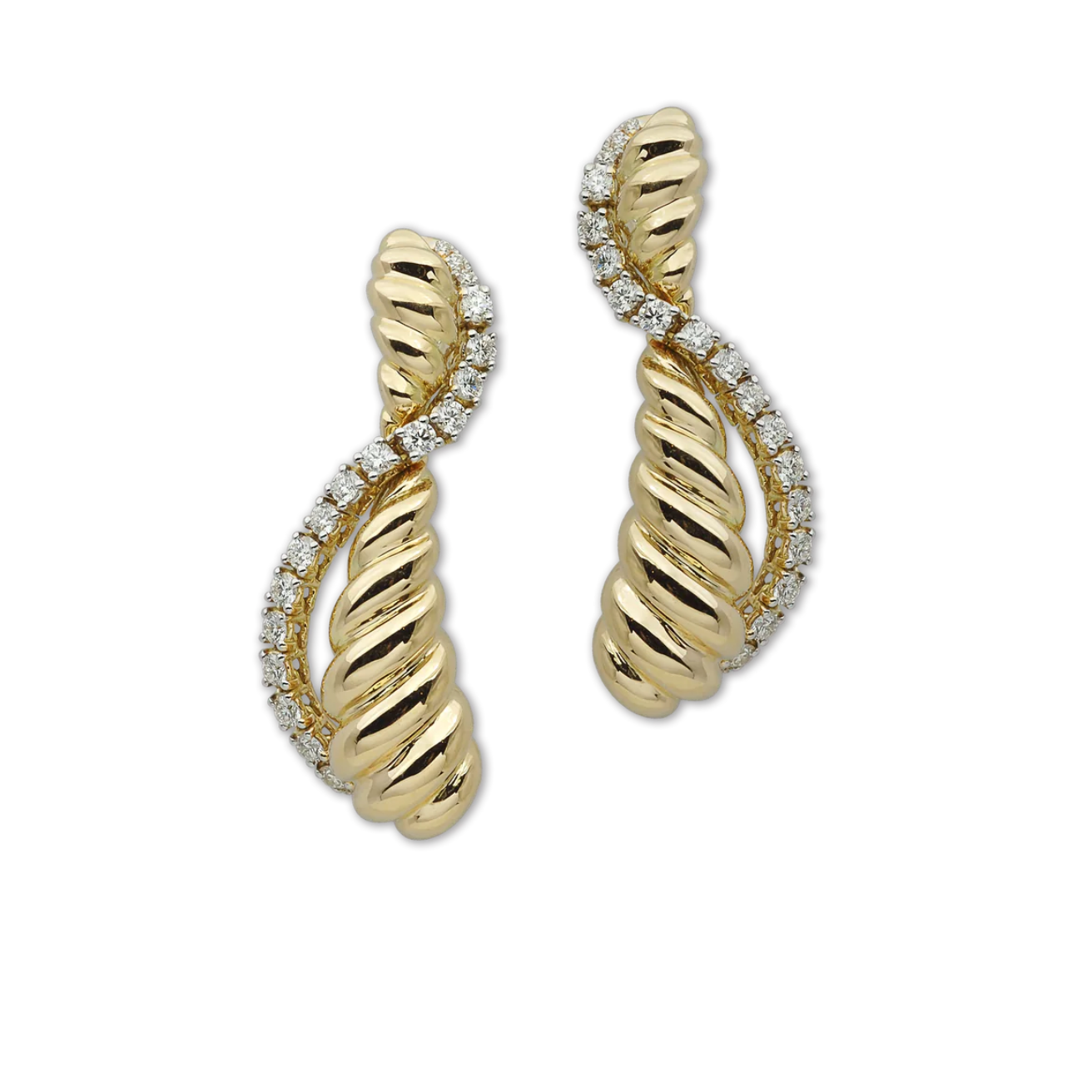 Kavant & Sharart Talay Ripples Diamond Earrings