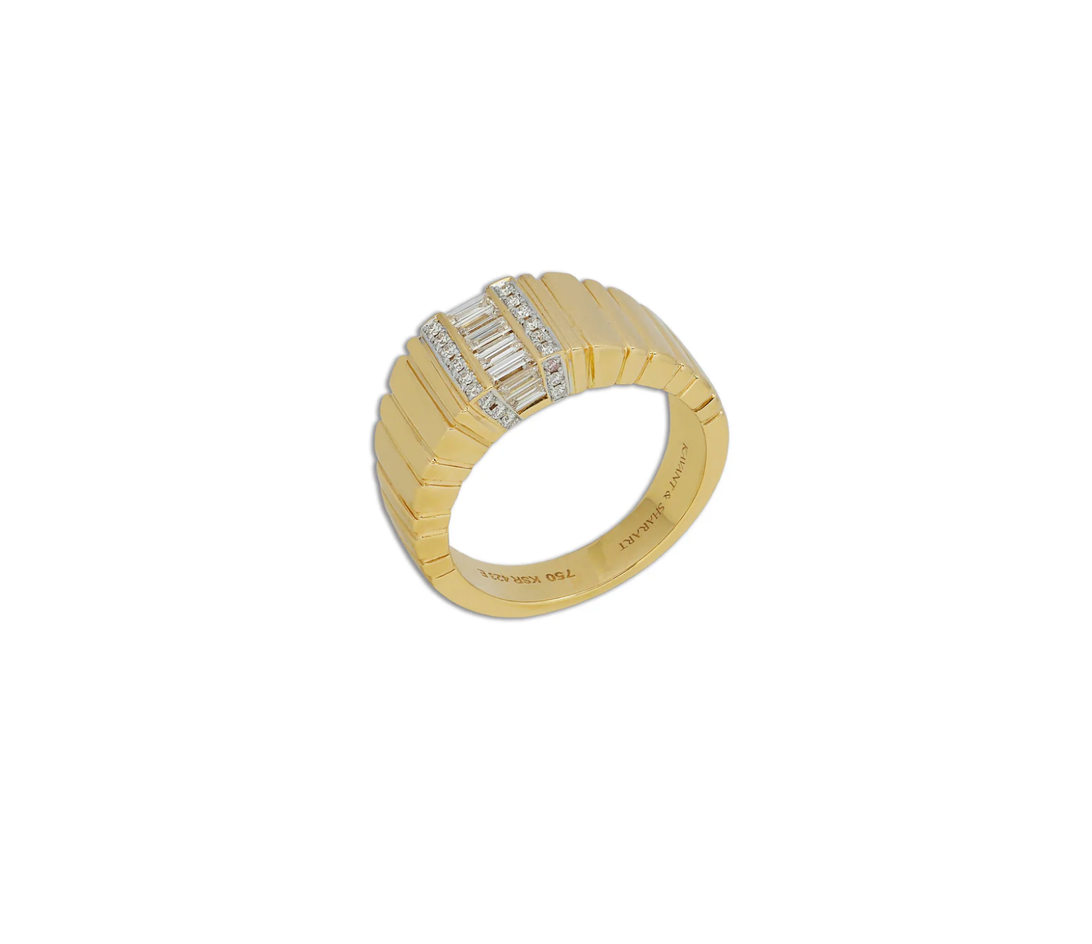 Kavant & Sharart Twist Cigar Minimalist Diamond Ring
