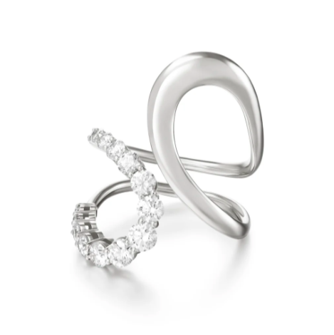 Melissa Kaye Aria Jane Ring in 18K Gold with Diamonds