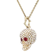 DRU Jewelry Pearl Skull Pendant