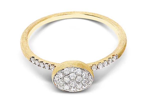 "Élite" Diamond and Gold Romantic Engagement ring (baby)