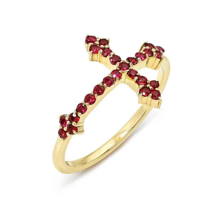 DRU Jewelry Ruby Cross Your Fingers Ring