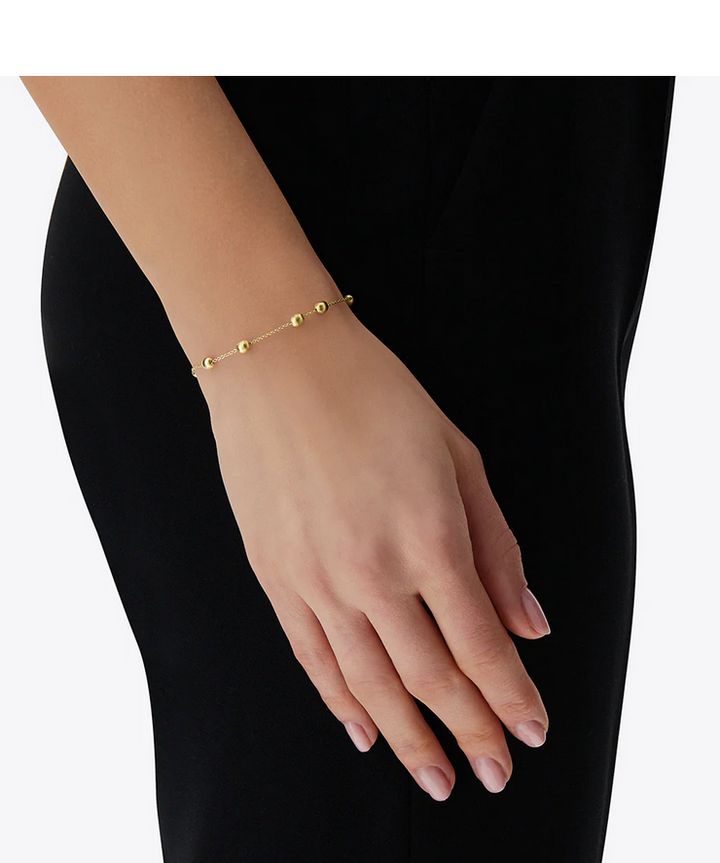 "soffio" Gold boules bracelet
