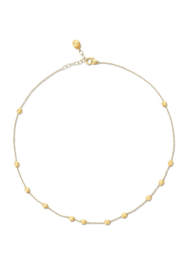 Soffio necklace collar, in engraved gold
