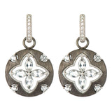 Silver White Topaz Earring Charms