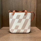 Hermes Toile Canvas Tote