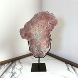 Large Pink Amethyst Slab on Stand