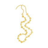 Long Yellow Gold Wings of Love Necklace