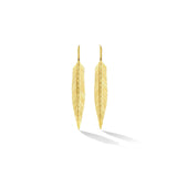 Medium Yellow Fold Feather Earrings