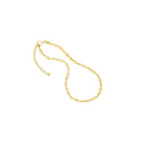 Short Yellow Gold Wings of Love Necklace