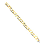 Thin Yellow Gold Foundation Square Link Bracelet