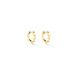 Small Yellow Gold Triplet Plain Hoop