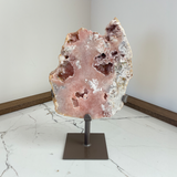 Pink Amethyst Slab on Stand