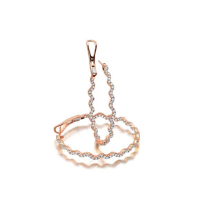 Rio Diamond Inside Outside Hoop Earrings
