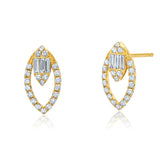Pluma Diamond Marquesa Open Earrings